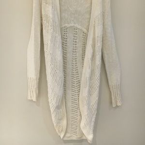 Anthropologie Cream Knit Cardigan